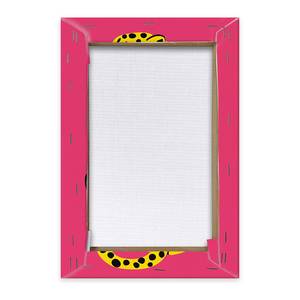 Leinwandbilder Oh La La 2er-Set MDF Holzrahmen - Pink - 20 x 30 cm