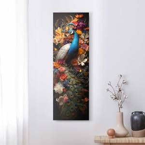 Wandbild Colorful Peacock MDF - Multicolor - 30 x 90 cm