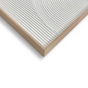 Wandbild relief Thin Comb MDF - 30 x 40 cm - Weiß