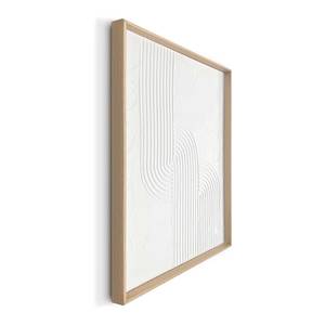 Wandbild Relief Knot MDF - 30 x 40 cm - Weiß