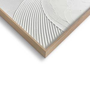 Wandbild Relief Coast MDF - Weiß - 50 x 70 cm