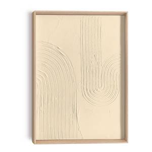 Wandbild Relief Sharp MDF - 30 x 40 cm - Beige