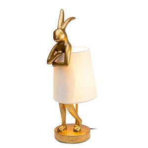 Tischleuchte Animal Rabbit Typ A Stahl / Polyresin - Weiß / Gold