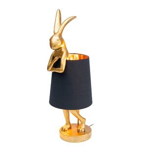 Tischleuchte Animal Rabbit Typ B Stahl / Polyresin - Schwarz / Gold