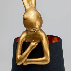 Tischleuchte Animal Rabbit Typ B Stahl / Polyresin - Schwarz / Gold