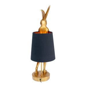 Tischleuchte Animal Rabbit Typ B Stahl / Polyresin - Schwarz / Gold