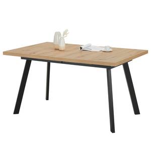 Eettafel Daula Hout - Plaatmateriaal - Metaal - 140 x 77 x 90 cm