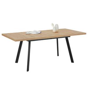 Eettafel Daula Hout - Plaatmateriaal - Metaal - 140 x 77 x 90 cm