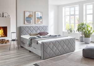 Boxspringbett Tussillo Typ B Webstoff  - Grau