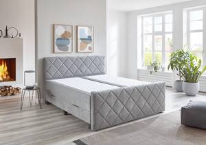 Boxspringbett Tussillo Typ B Webstoff  - Grau