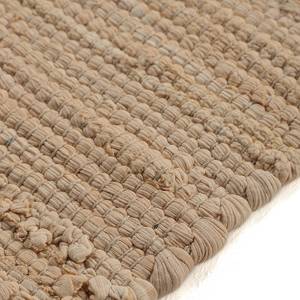 Flickenteppich Kelim Chindi Uni Baumwolle - Beige - 90 x 160 cm