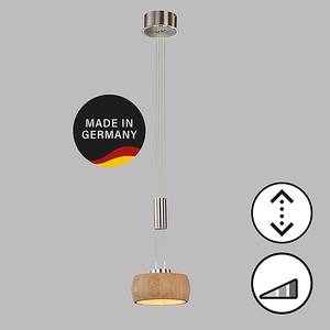 LED-Pendelleuchte Shine Wood Eisen / Eiche Massiv - 1-flammig