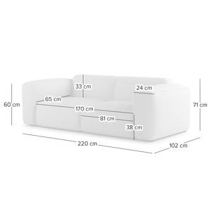 2-Sitzer Sofa HUDSON Echtleder Neka: Dunkelbraun