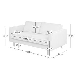 2-Sitzer Sofa FORT DODGE Antiklederlook - Microfaser Yaka: Cognac - Ohne Schlaffunktion