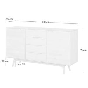 Massives Sideboard FINSBY Buche massiv - Buche Weißöl