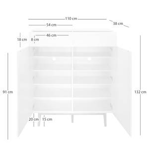 Garderobeset LINDHOLM 4-delig combi A Grijs