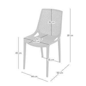 Chaises empilables Vacaria - Lot de 2 Polyéthylène - Vert