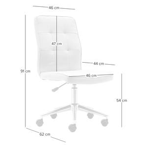 Chaise de bureau München Gris lumineux