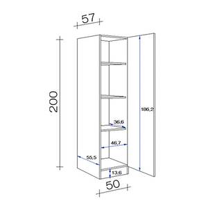 Mehrzweckschrank Cresta Weiß