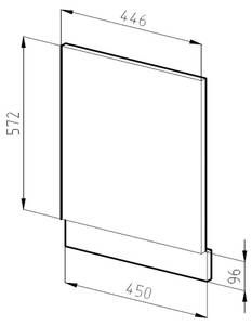 Frontblende R-Line 37095 Braun - Holzwerkstoff - 44 x 57 x 1 cm