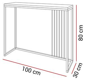 PRIME Konsole 100 Schwarz - Hochglanz Schwarz