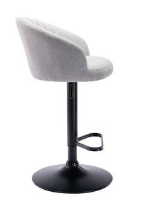 Tabouret de bar DORALIZ Lot de 2 Gris - Textile - 52 x 105 x 54 cm