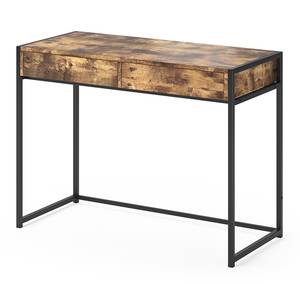 Bureau Fyrk bois antique/noir Marron - Bois manufacturé - 75 x 120 x 50 cm