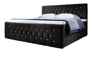 Boxspringbett Nobile Schwarz - Breite: 140 cm - H2