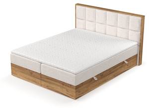 Premium Boxspringbett Makalu Stoff Neve Beige - Breite: 149 cm