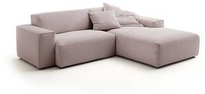 Ecksofa RANI Pink - Armlehne davorstehend rechts - Ecke davorstehend rechts