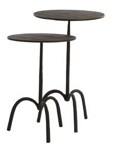 Table d'appoint SAMOA lot de 2 Noir - Métal - 38 x 60 x 38 cm