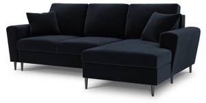 Schlaf-Ecksofa + Box MOGHAN 4 Sitzplätze Dunkelblau