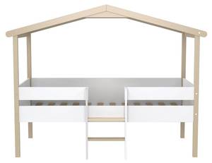 Lit cabane Wilo En partie en bois massif - 214 x 165 x 120 cm