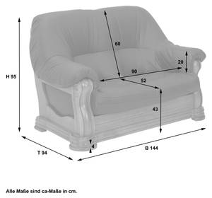 Arkansas Sofa 2-Sitzer Dunkelgrün