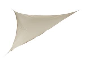 Voile d'ombrage triangle léger tendeurs Beige - Argenté - Blanc - Textile - 350 x 1 x 290 cm