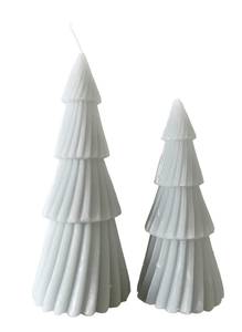 Bougies de Noël Alnus (lot de 2) Gris