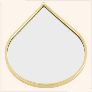 Spiegel Metall Drop 21.2x28.5cm Spiegel Gold - Glas - 2 x 29 x 22 cm