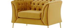 Sessel Chesterfield Modern Gelb