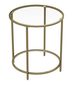 Beistelltisch Nachttisch Gold - Metall - 50 x 55 x 50 cm