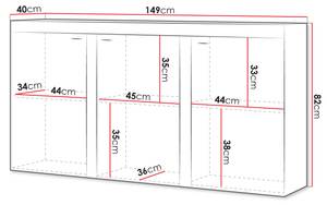 Türkommode Rumba 3F2 Beton Dekor