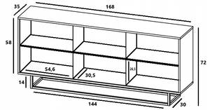 Sideboard APOLLO Loft Eiche Wotan Dekor - Weiß