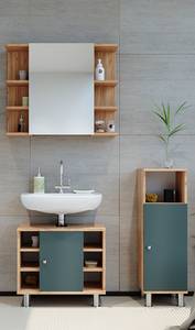 Salle de bains Fynn (3 éléments) Vert - Imitation chêne