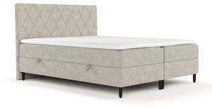 Boxspringbett Gwen mit Topper Beige - Breite: 200 cm