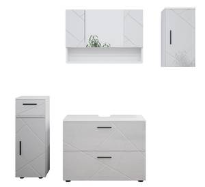 Mobilier de salle de bains Irma Blanc brillant - Blanc