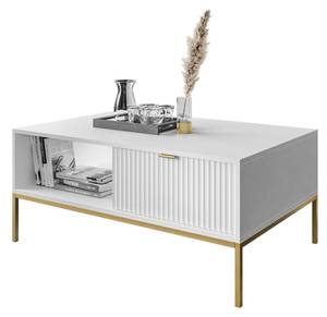 Couchtisch CORTADO GOLD L-104 Weiß