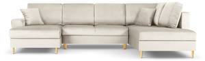 U-Form-Schlafsofa + Box MOGHAN Beige