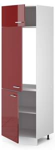 Armoire pour frigo R-Line 30491 Bordeaux brillant - Blanc