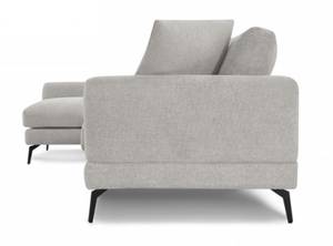 3-Sitzer Ecksofa Maggie Grau Grau - Ecke davorstehend links