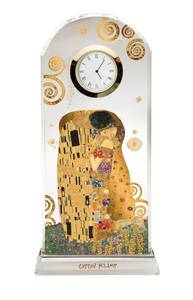 Tischuhr Gustav Klimt - Der Kuss Glas - 5 x 23 x 11 cm