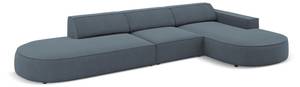 Ecksofa JODIE 4 Sitzplätze Blau